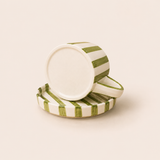 Stripe Cup & Saucer — Olive