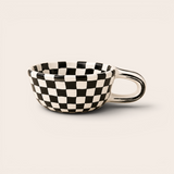 Checkerboard Mug — Black