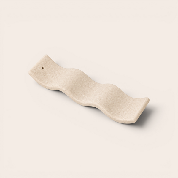 Wave Incense Holder — Clay