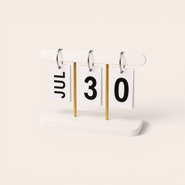 Flip Calendar — White