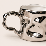 Abstract Mug — Silver
