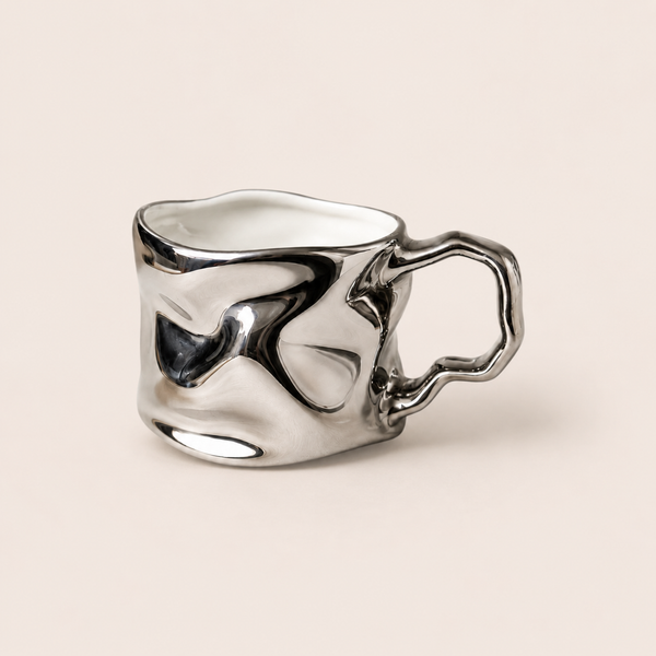 Abstract Mug — Silver