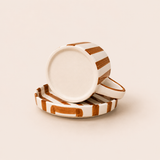 Stripe Cup & Saucer — Blue