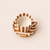 Stripe Cup & Saucer — Blue