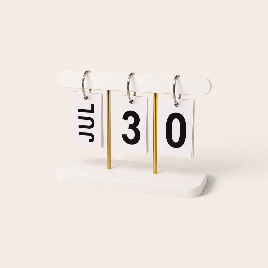 Flip Calendar — White