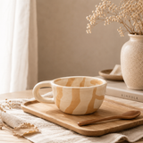 Checkerboard Mug — Brown