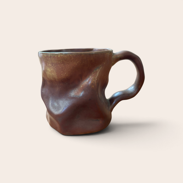 Crumple Mug — Bronze