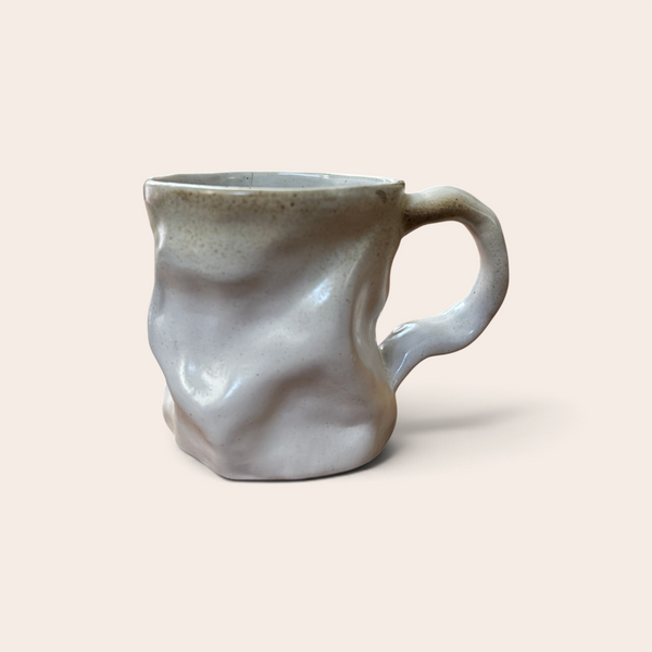 Crumple Mug — Chalk