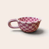 Checkerboard Mug — Pink