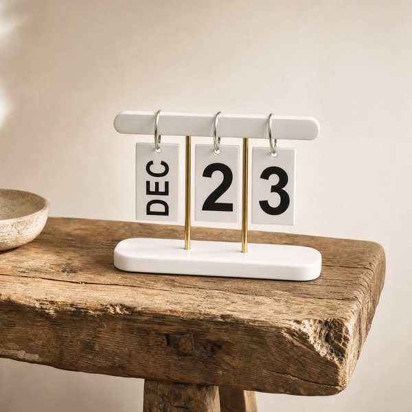 Flip Calendar — White